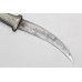 Handmade Dagger Knife Damascus Steel Blade Silver Wire Work Tiger Handle A 174